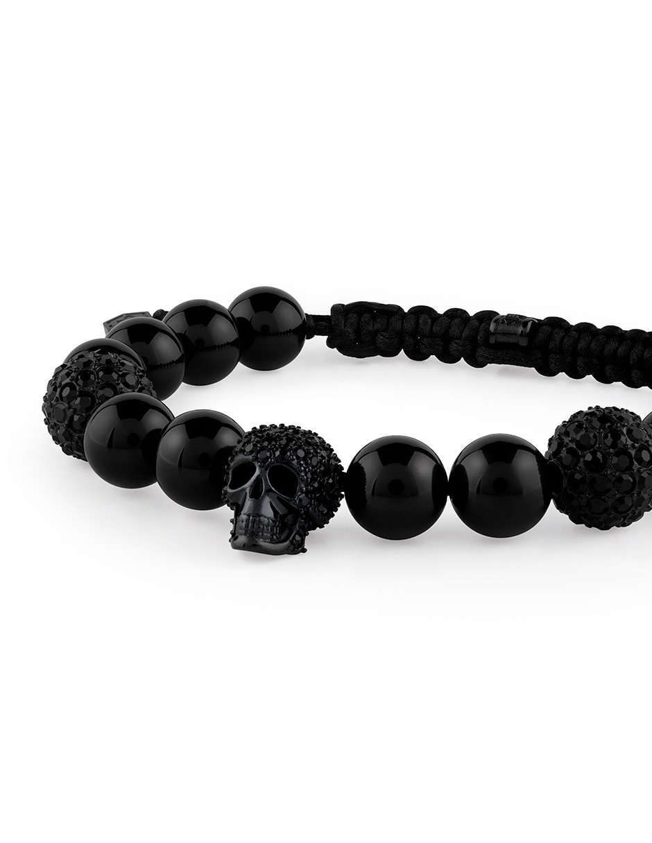 Pulsera de piedra con cristal