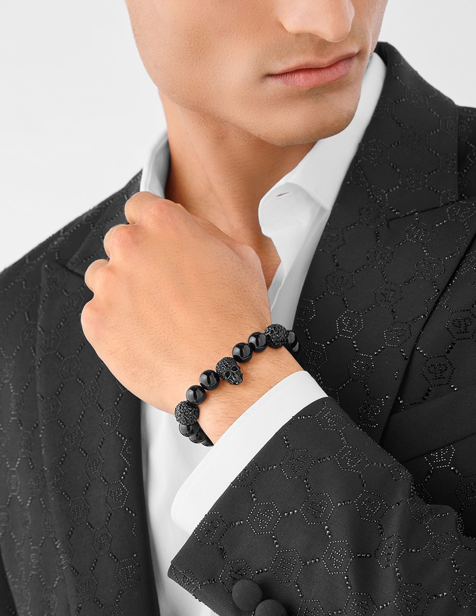 Pulsera de piedra con cristal