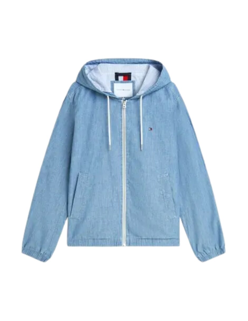 Chamarra casual de algodón con capucha para hombre 5