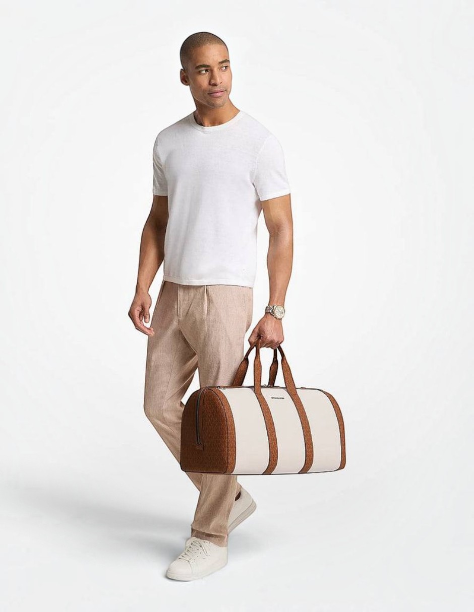 Bolso de viaje hudson logo stripe extra-large weekender