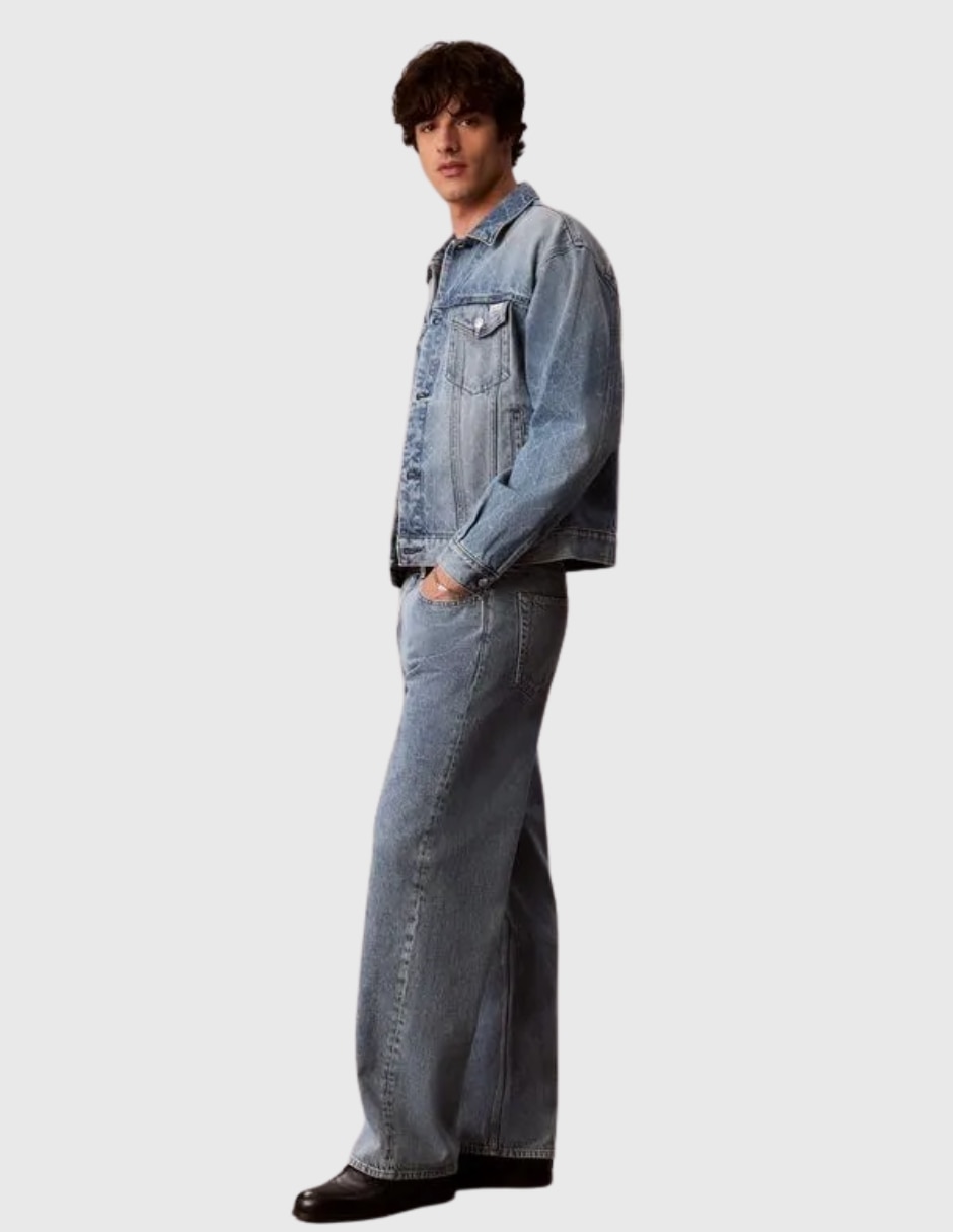 Chamarra casual de algodón con bolsillos para hombre 2
