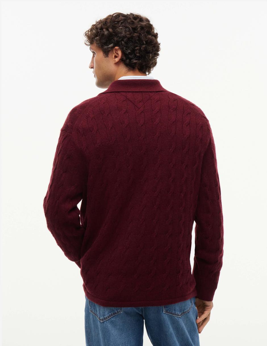Suéter Sin colección cuello Camisero para hombre 4