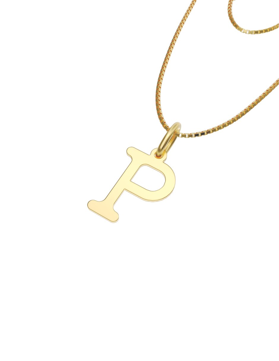 Collar con dije de oro 10 k 2