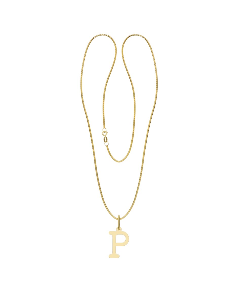 Collar con dije de oro 10 k 3