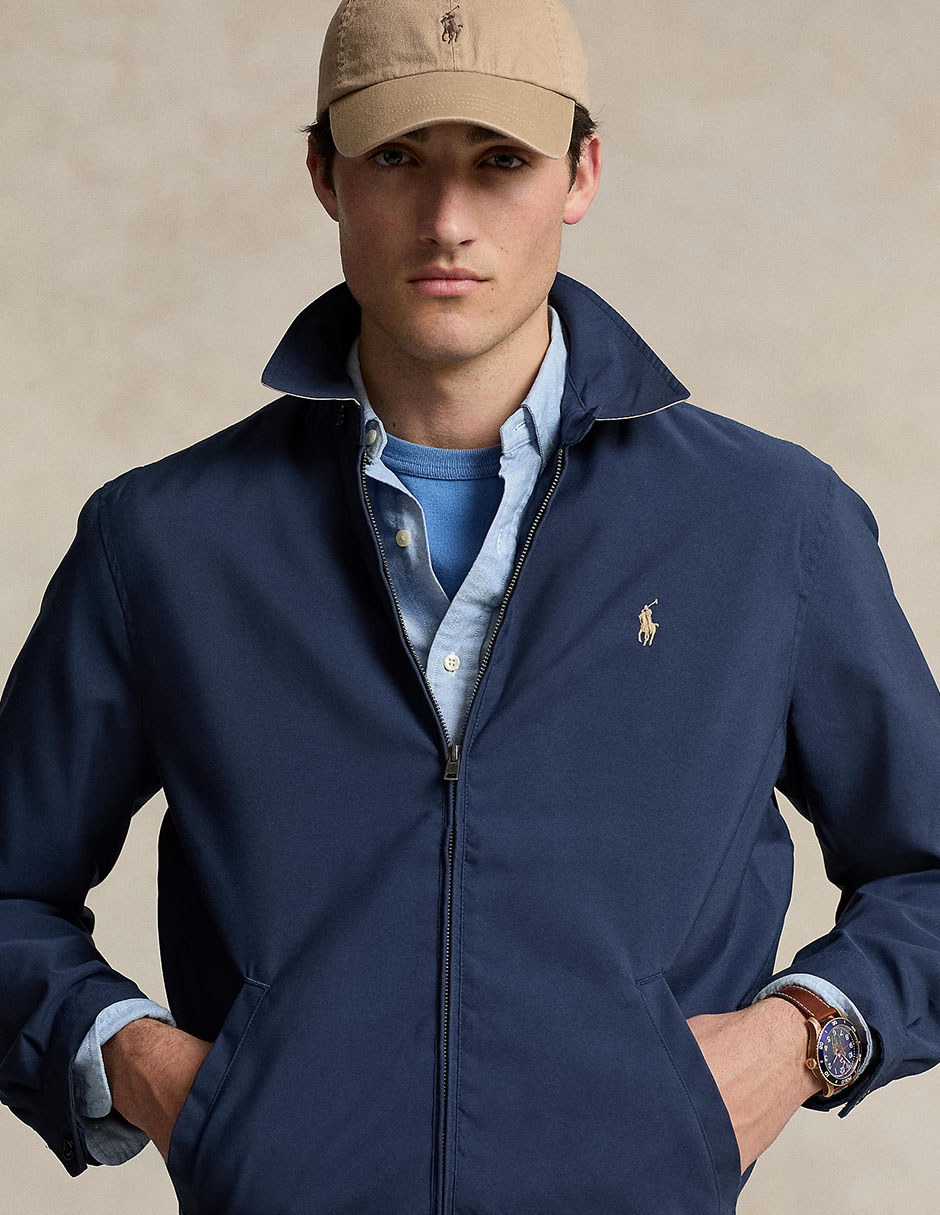 Chamarra casual Polo Ralph Lauren de algodón con bolsillos para hombre 3