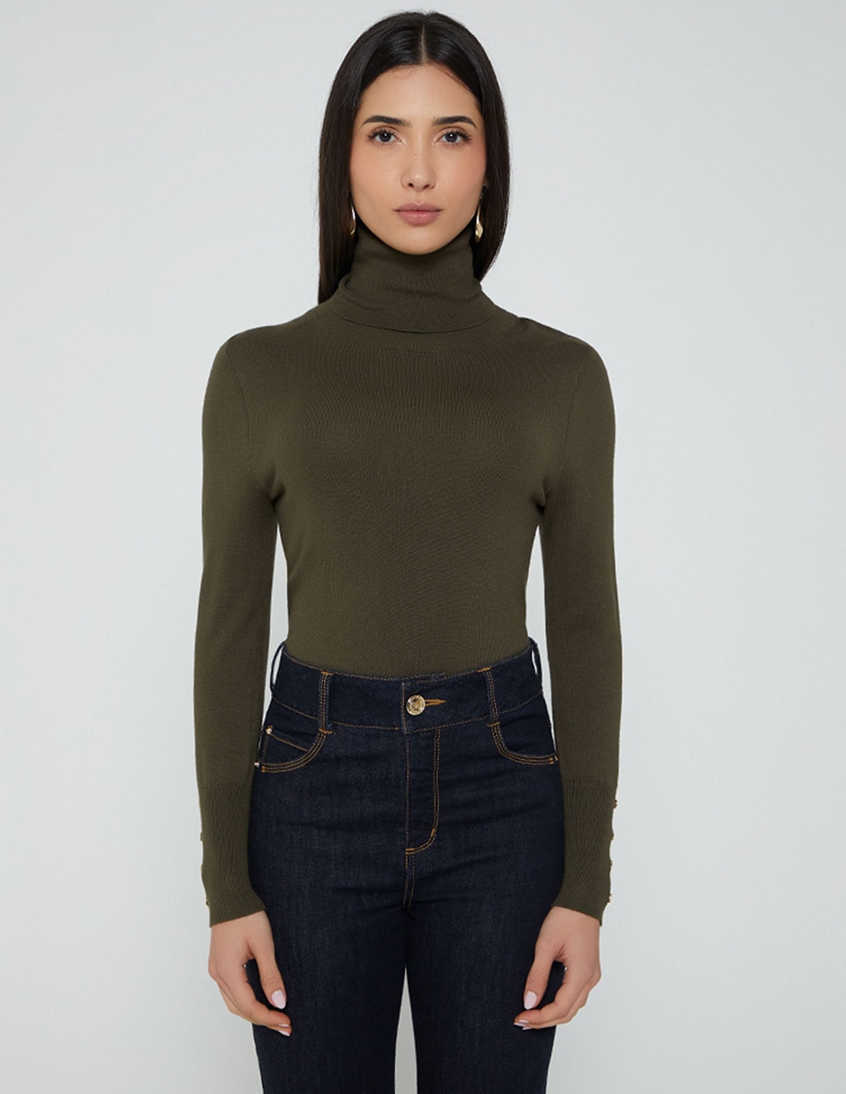 Suéter Studio F cuello tortuga para mujer