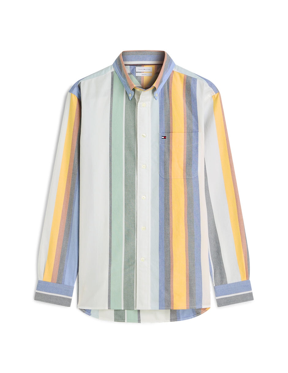 Camisa casual de algodón manga larga para hombre 4